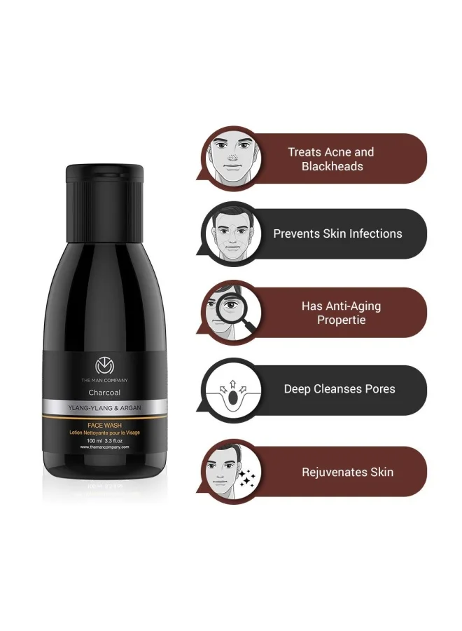The Man Company  The Man Company Detan Facial Kit - Charcoal Face Wash, Charcoal Scrub, Daily Moisturising Face Cream | Best Detan Care - Pack of 3 for Men | Best Price UAE